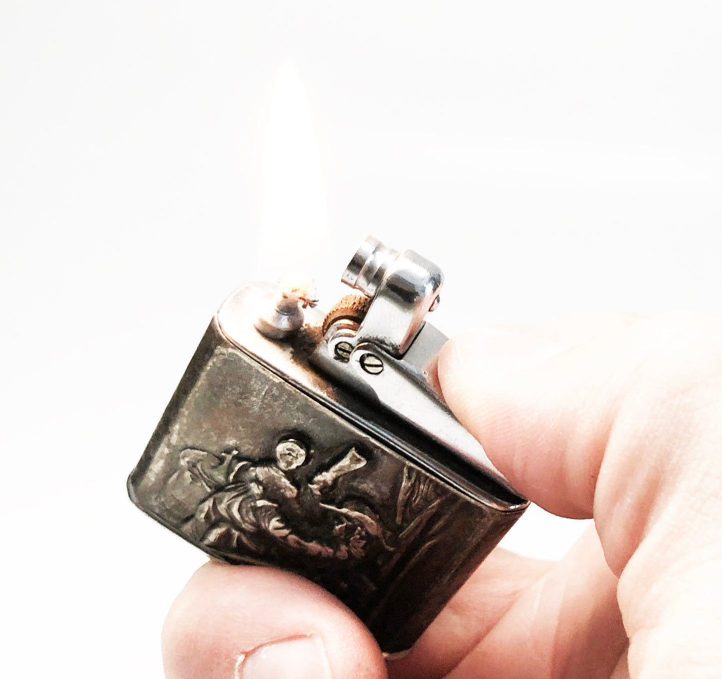 Sterling Silver Sleeved Ibelo Monopol 1940s German Lighter