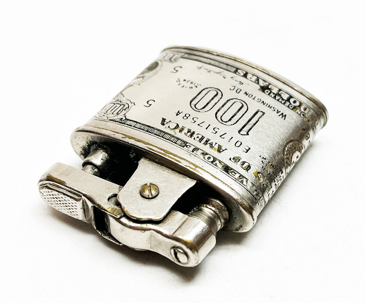 Hundred Dollar Bill Themed 1950s Lighting Brand Lighter