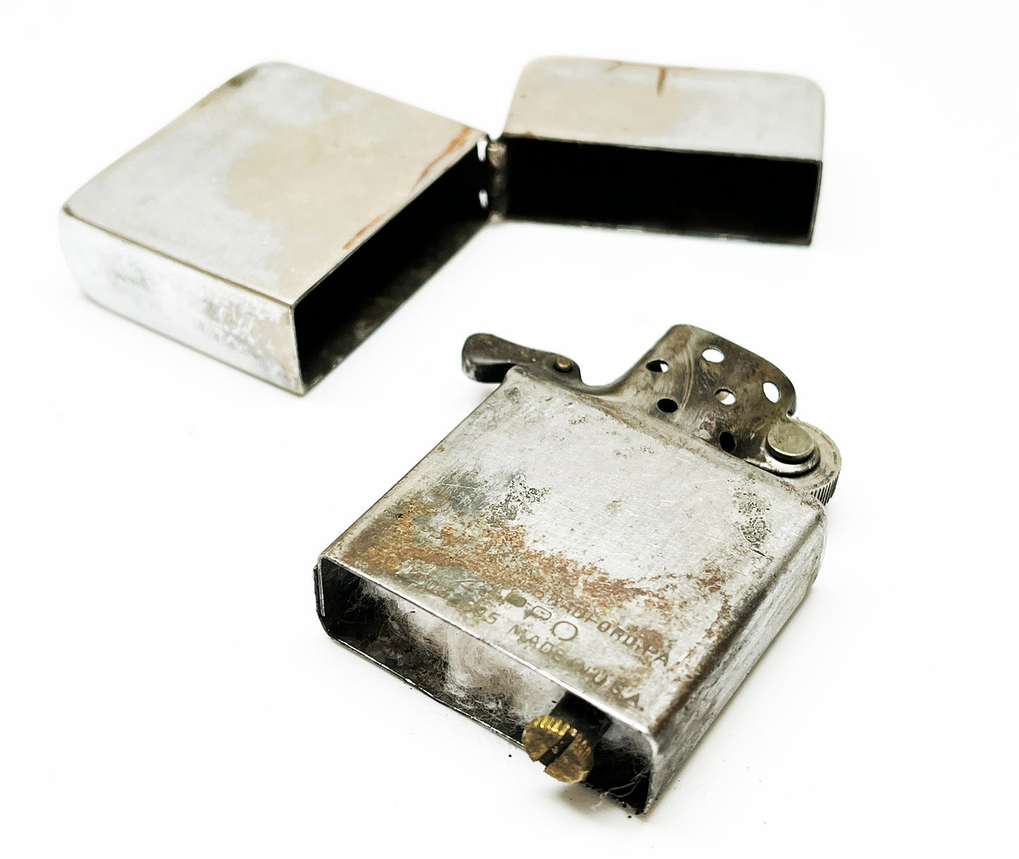 1943 - 1945 Zippo Three Barrel Working Lighter