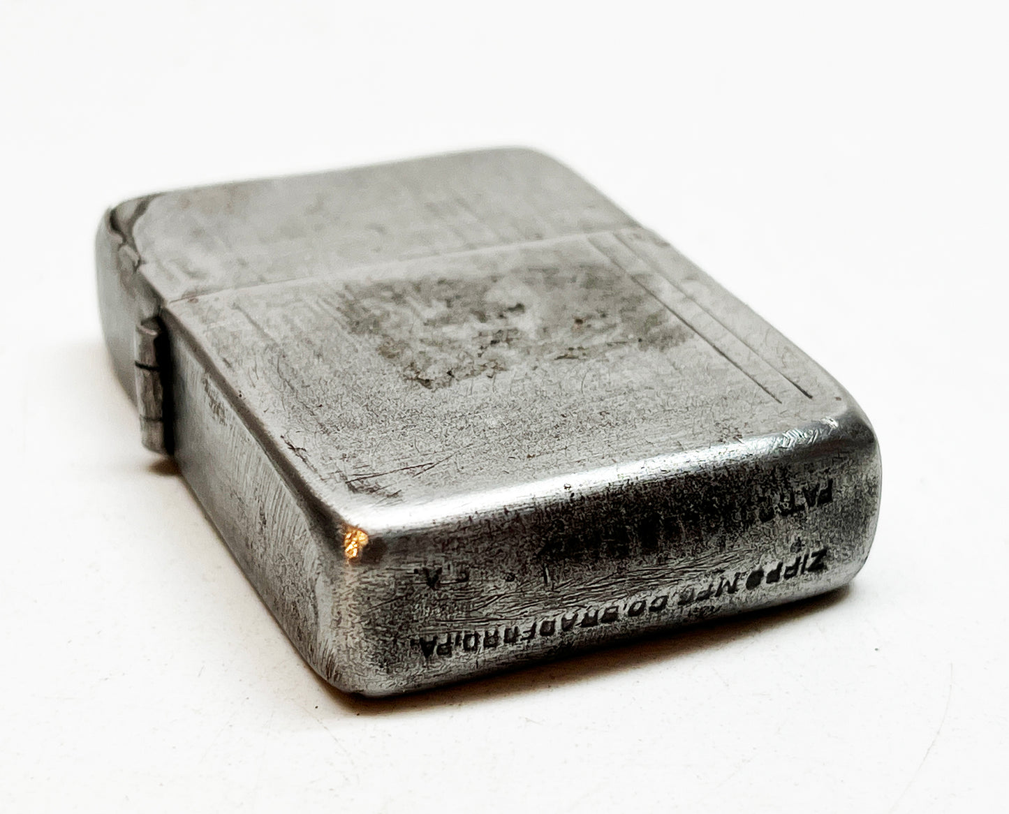 1946 Zippo Three-Barrel Hinge Lighter with Original Nickel Silver Insert