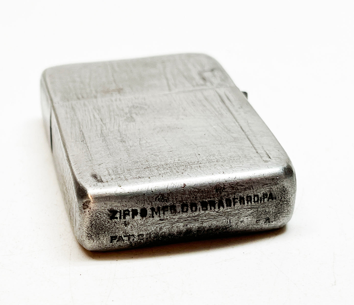 1946 Zippo Three-Barrel Hinge Lighter with Original Nickel Silver Insert