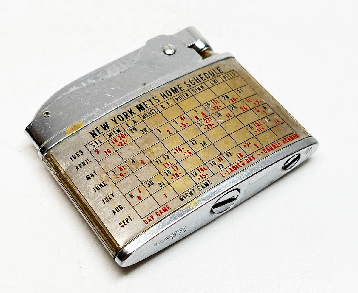1963 New York Mets Baseball Advertising Lighter