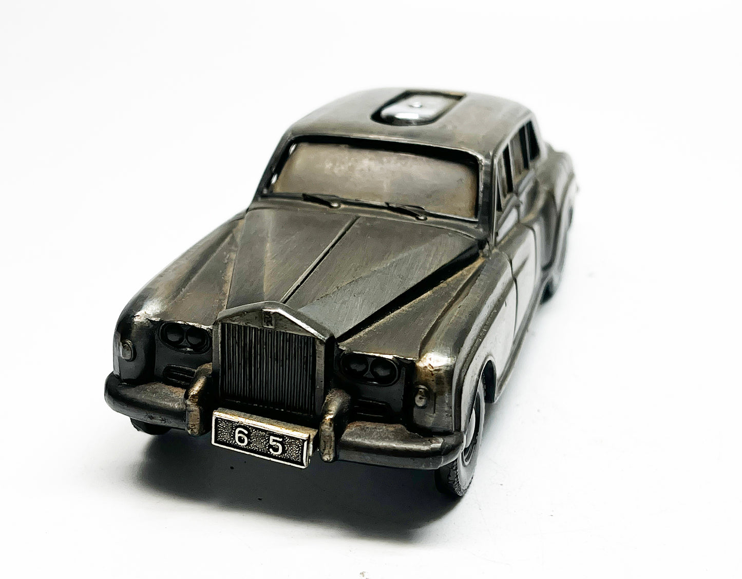 1960s Semi Automatic Push Button Rolls Royce Cloud Luxury Car Table Lighter