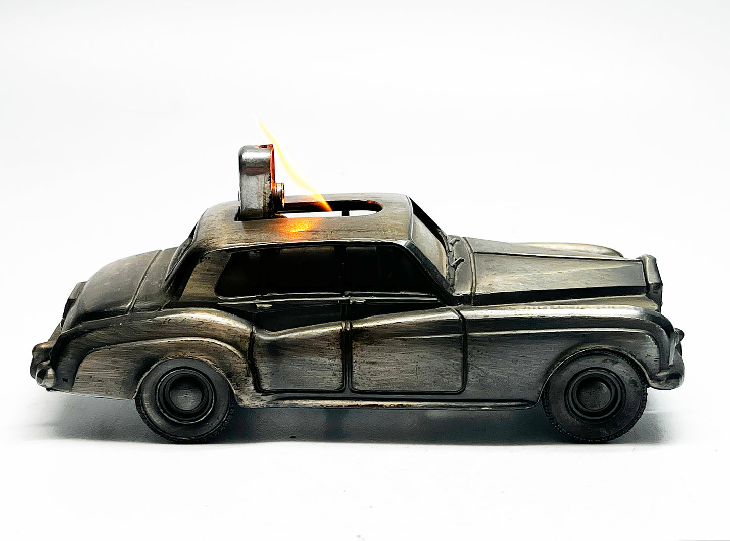 1960s Semi Automatic Push Button Rolls Royce Cloud Luxury Car Table Lighter