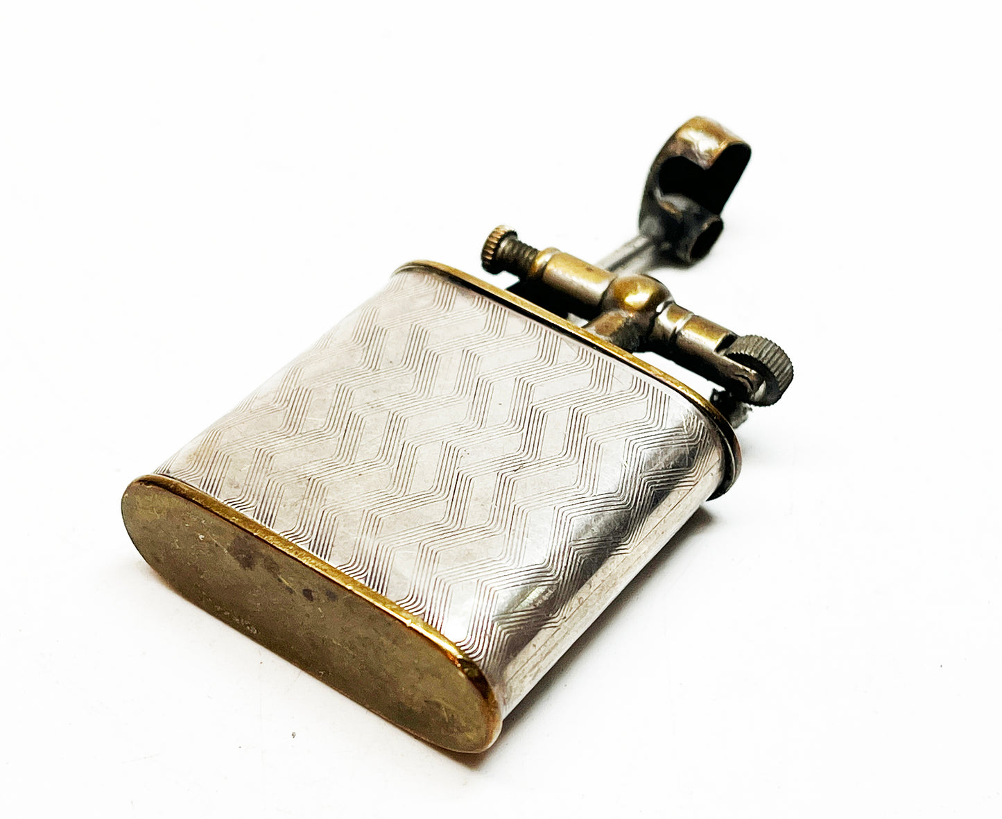 1920s German Silver Wrapped Lift Arm Lighter