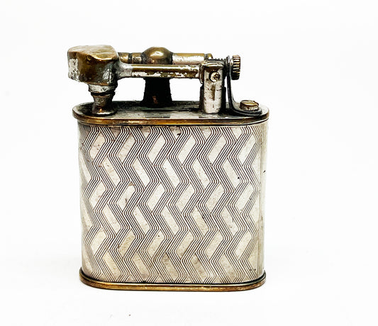 1920s German Silver Wrapped Lift Arm Lighter