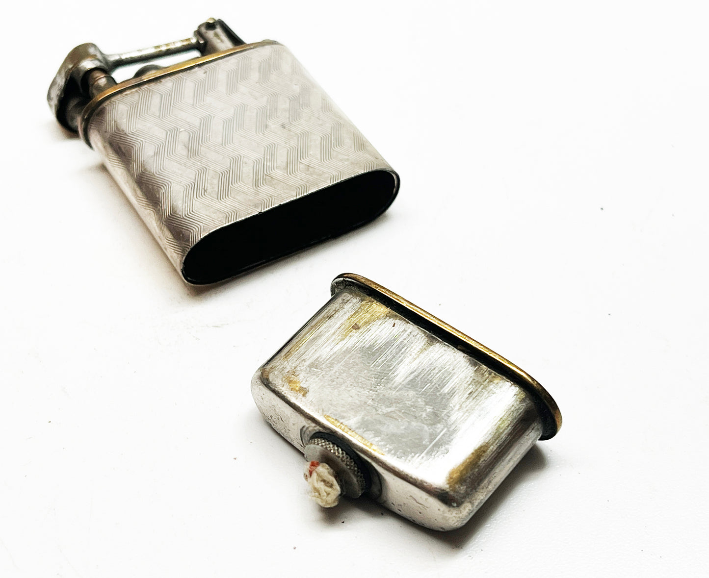 1920s German Silver Wrapped Lift Arm Lighter