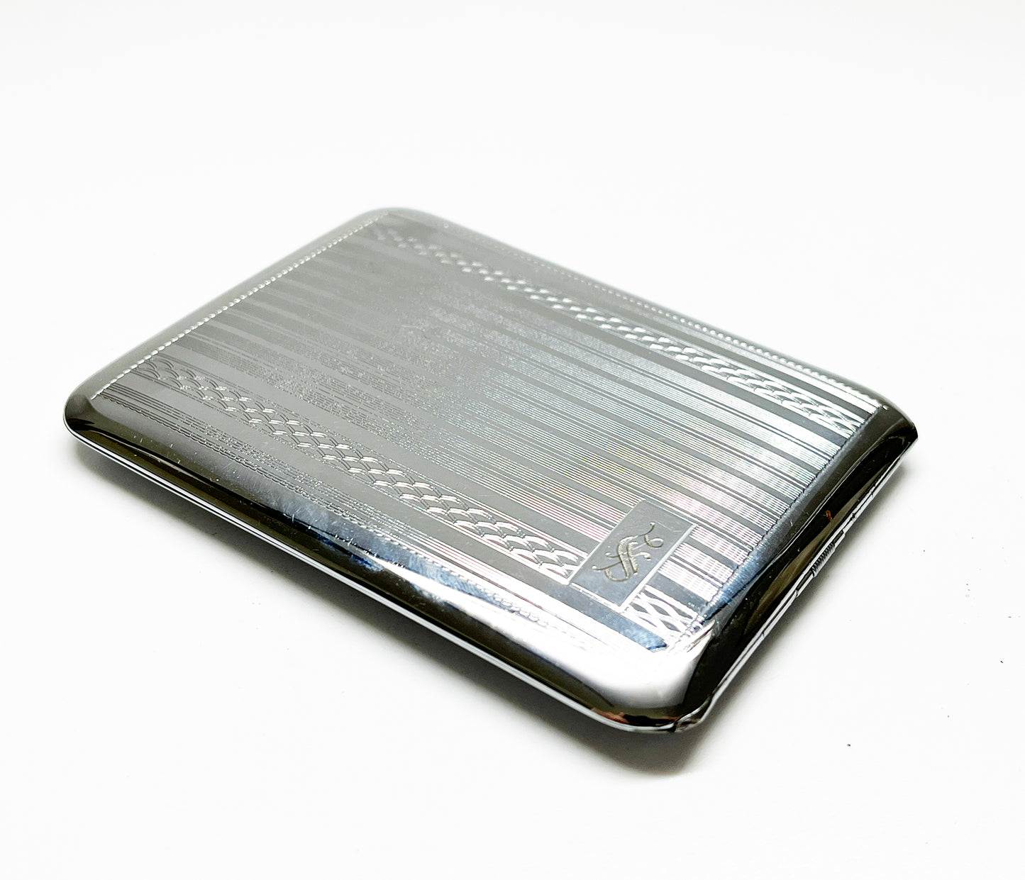 1929-1930 Ronson De-Light Lighter and Cigarette Case Set