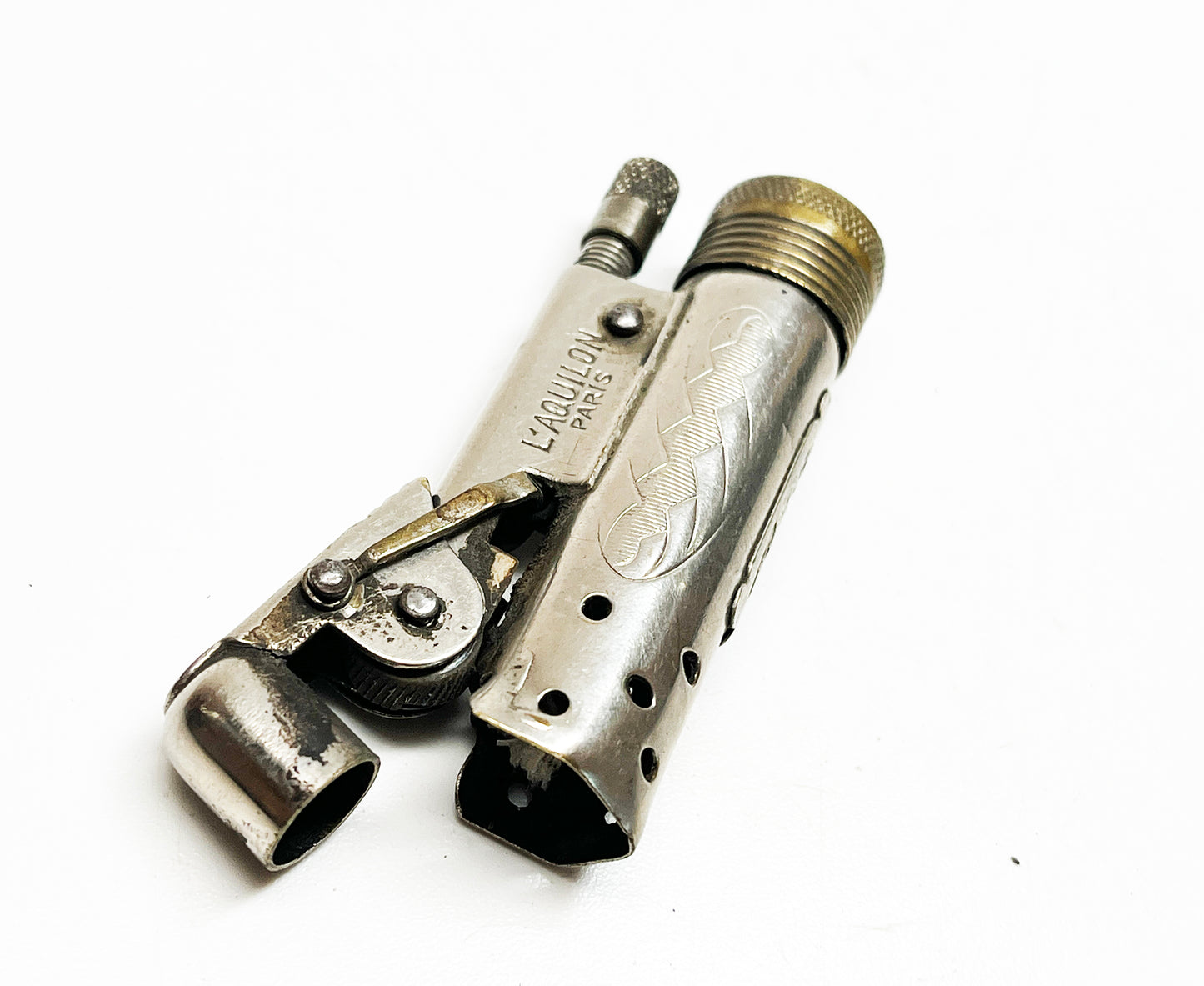 Working 1920s French L'Aquilon Flip Action Lighter