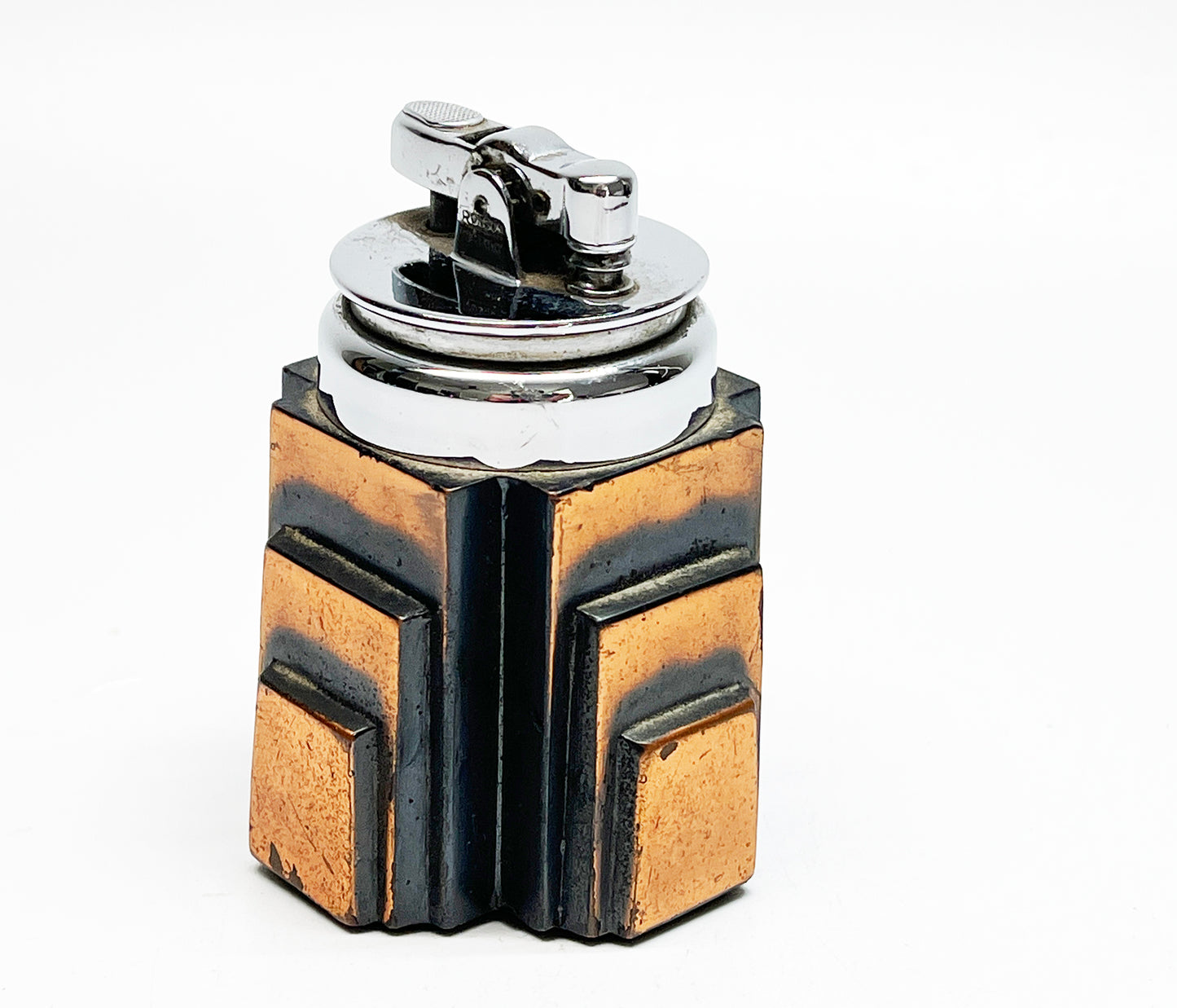 1929 Ronson New Yorker Copper-Base Table Lighter
