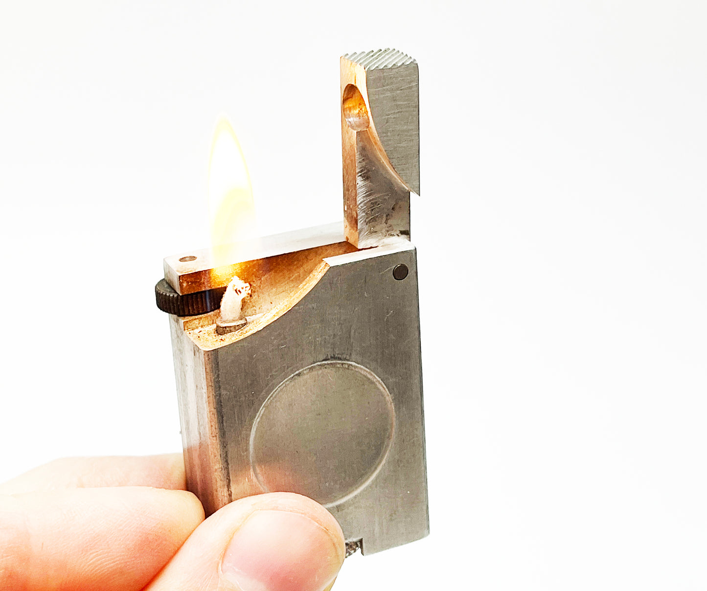 Working 1940s Aluminum Block Lighter