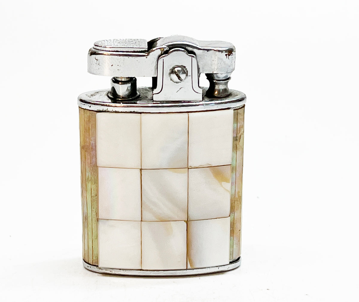 Working 1950s Atlantis Mother of Pearl Vintage Lighter