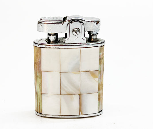 Working 1950s Atlantis Mother of Pearl Vintage Lighter