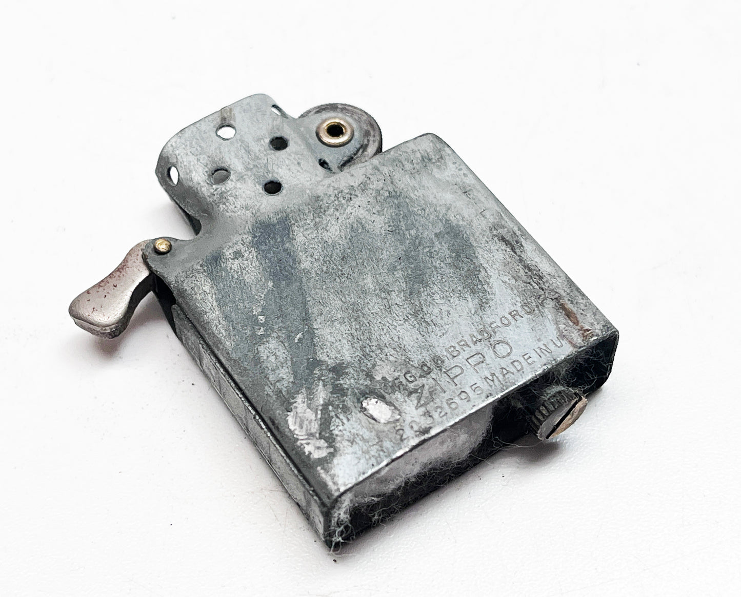 Rare 1943-1945 Black Crackle WWII Zippo with Original Box