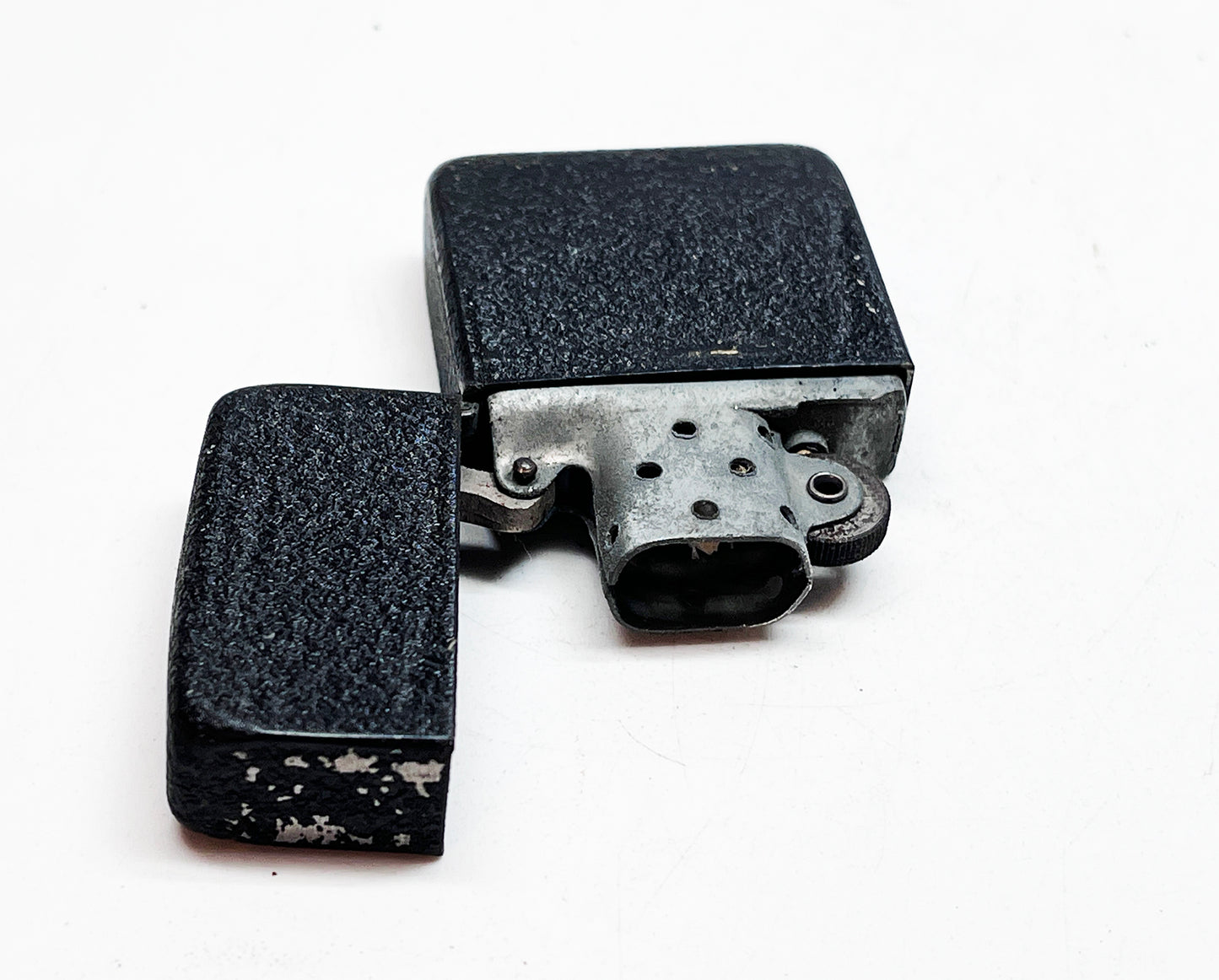 Rare 1943-1945 Black Crackle WWII Zippo with Original Box