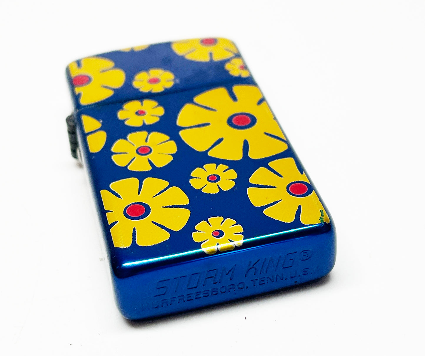 Blue Flower Hippie Storm King 1950s Lighter