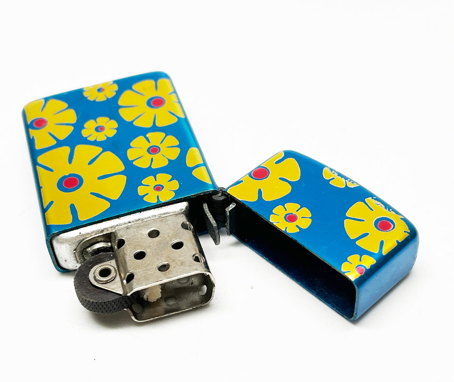 Blue Flower Hippie Storm King 1950s Lighter