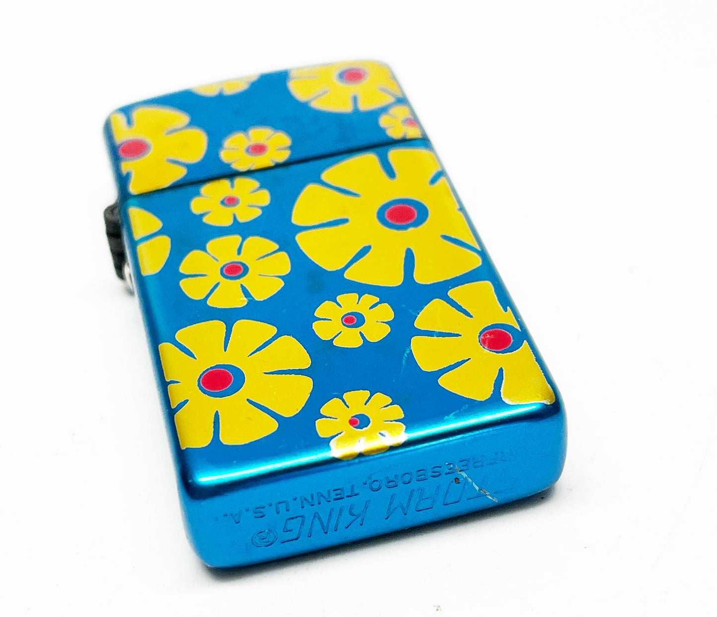 Blue Flower Hippie Storm King 1950s Lighter