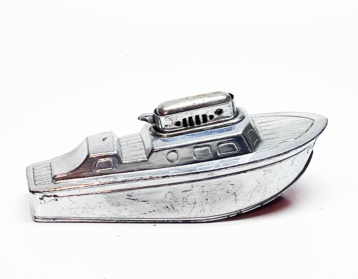 1950s Motor Boat Shaped Occupied Semi Automatic Japan Lighter