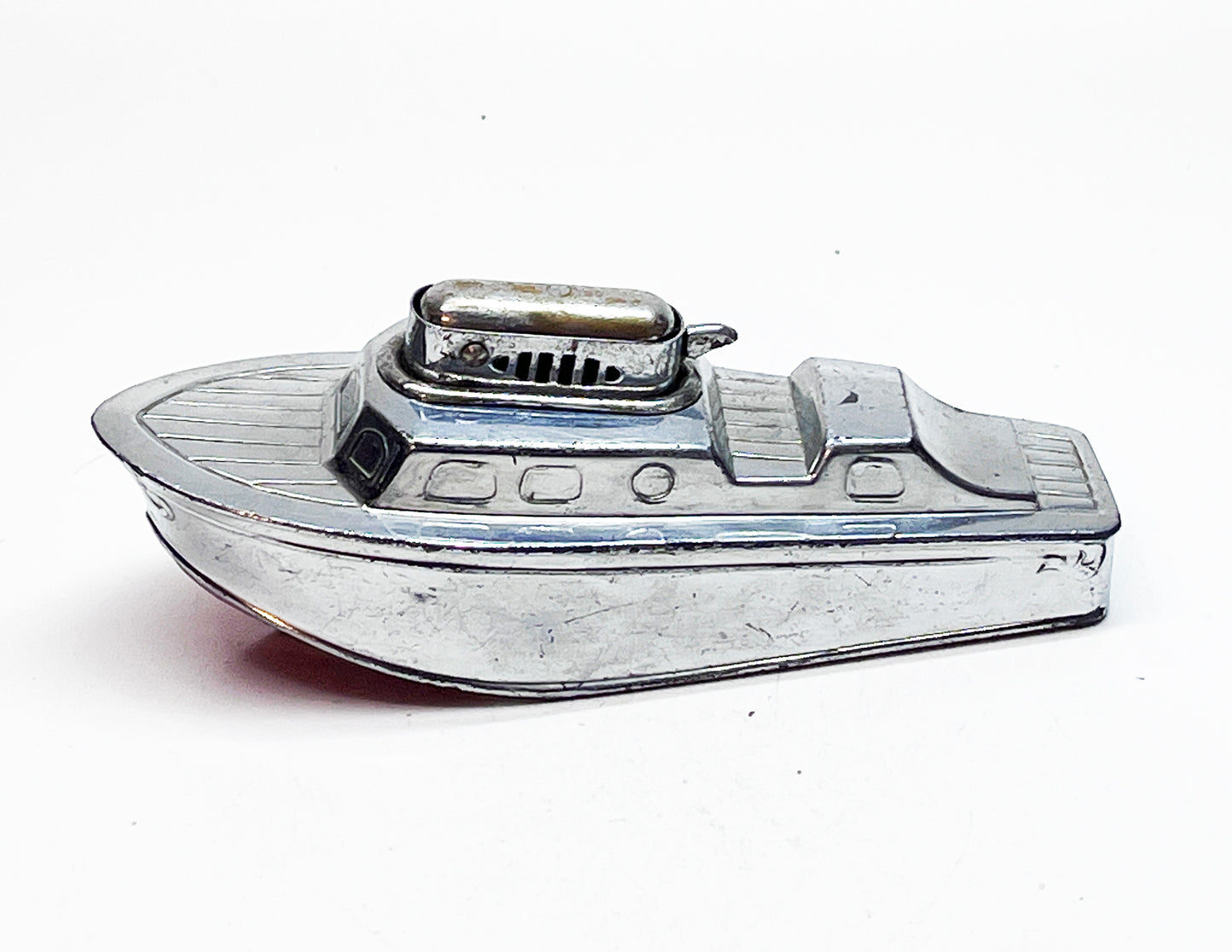 1950s Motor Boat Shaped Occupied Semi Automatic Japan Lighter
