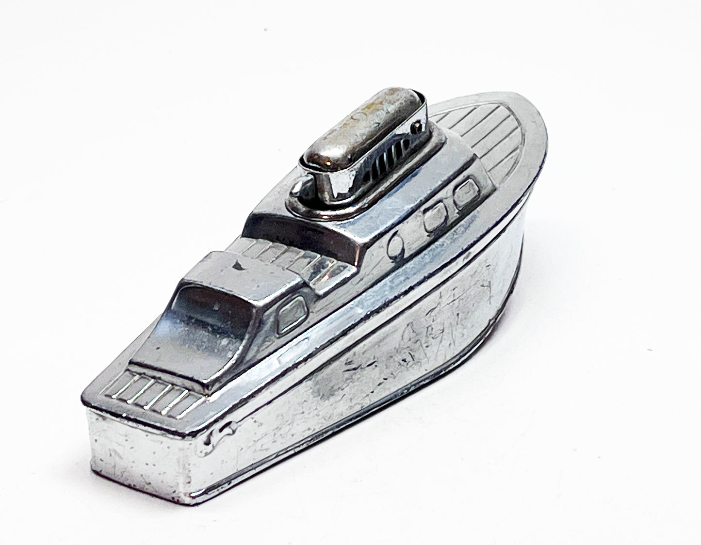 1950s Motor Boat Shaped Occupied Semi Automatic Japan Lighter