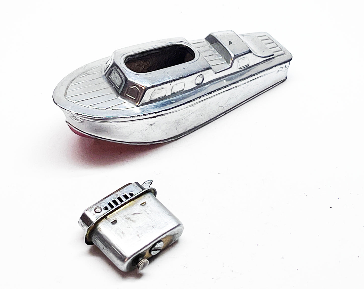 1950s Motor Boat Shaped Occupied Semi Automatic Japan Lighter