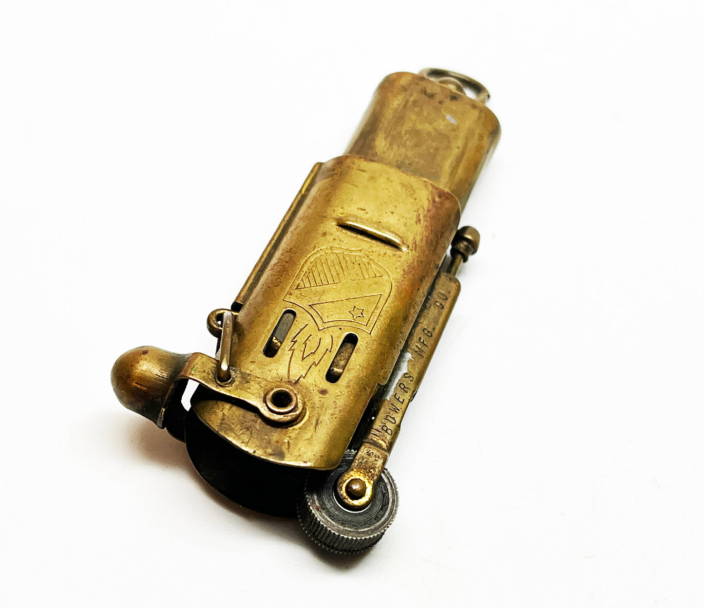 Working 1930s Proctor's Products / Bowers Slide Sleeve Brass Trench Lighter