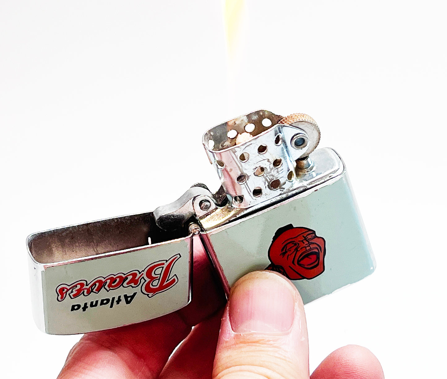 1960s Atlanta Braves Vintage Baseball Lighter