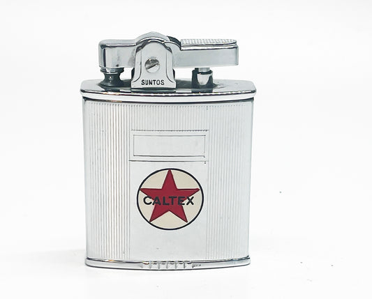 1950s Suntos Caltex Advertising Ashtray Lighter 1950s Combo