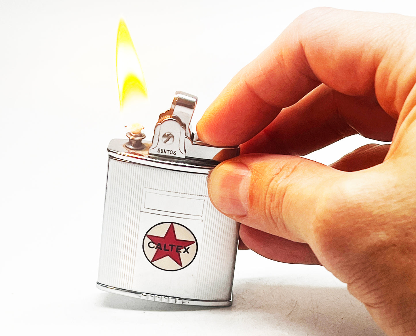 1950s Suntos Caltex Advertising Ashtray Lighter 1950s Combo