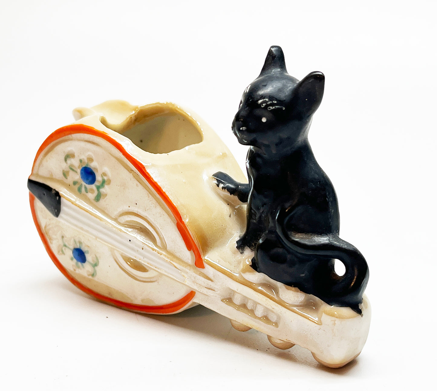 1950s Black Cat Guitar Japanese Ashtray