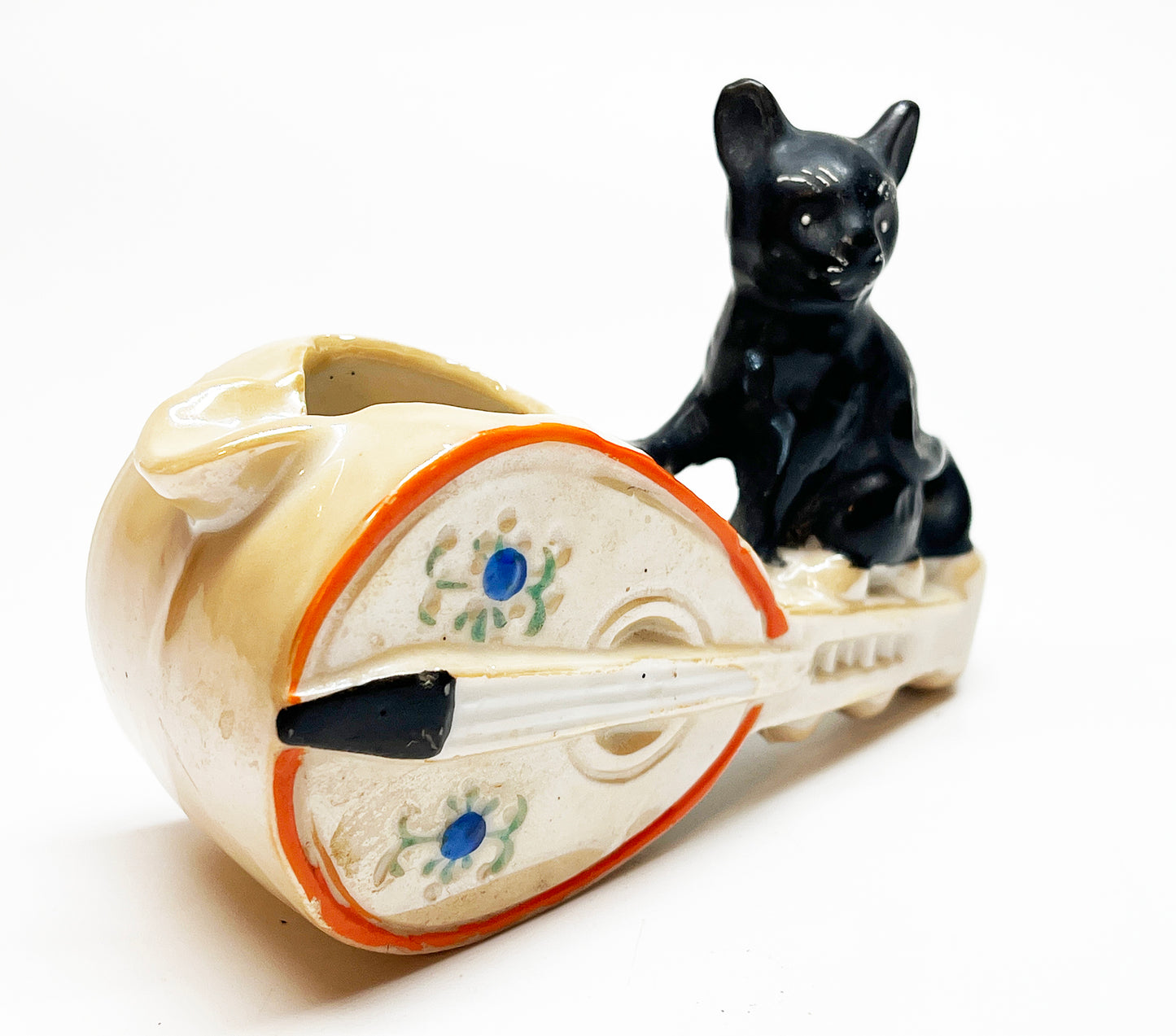 1950s Black Cat Guitar Japanese Ashtray