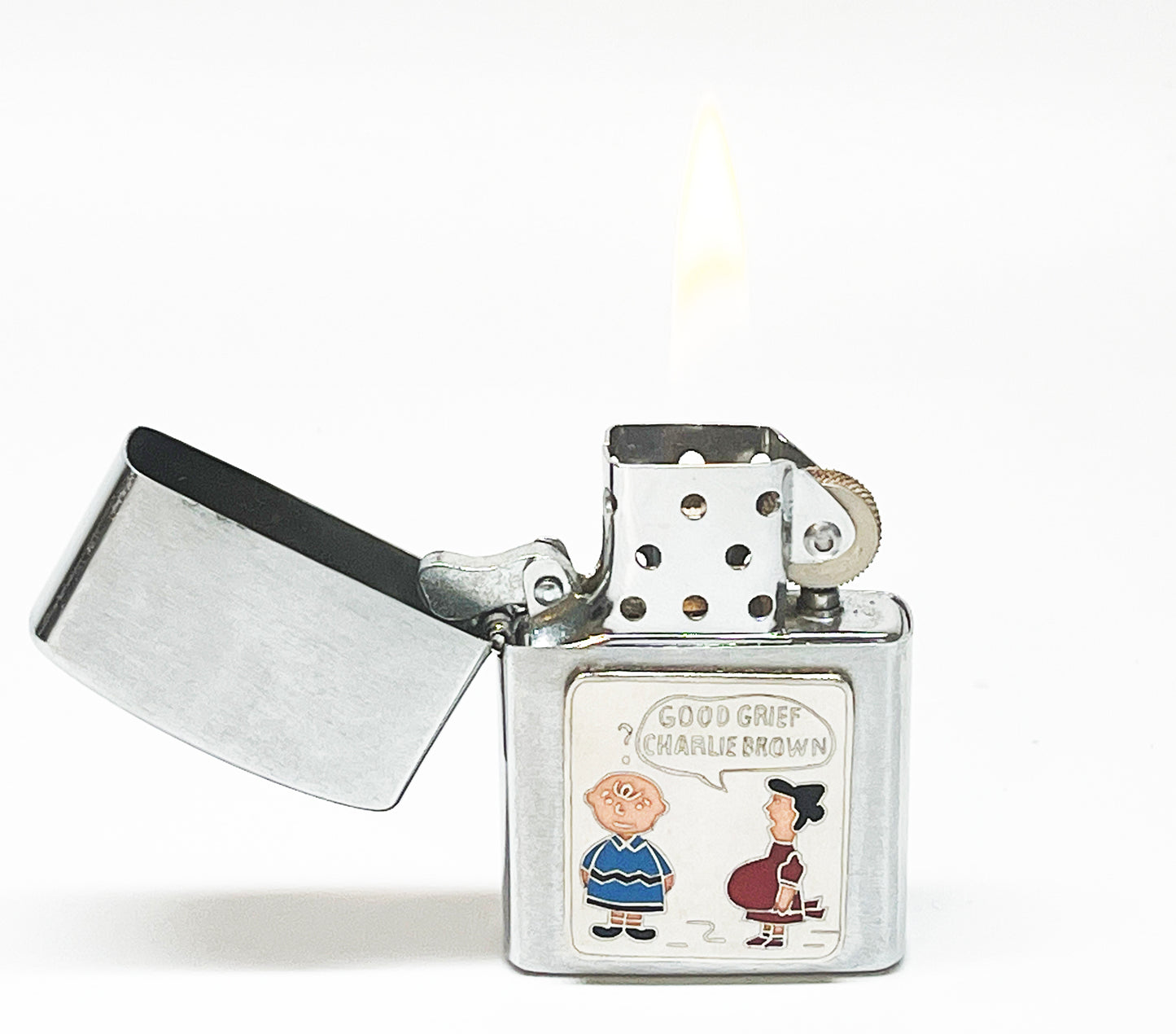 1960s Charlie Brown Funny Vietnam Era Flip Top Lighter