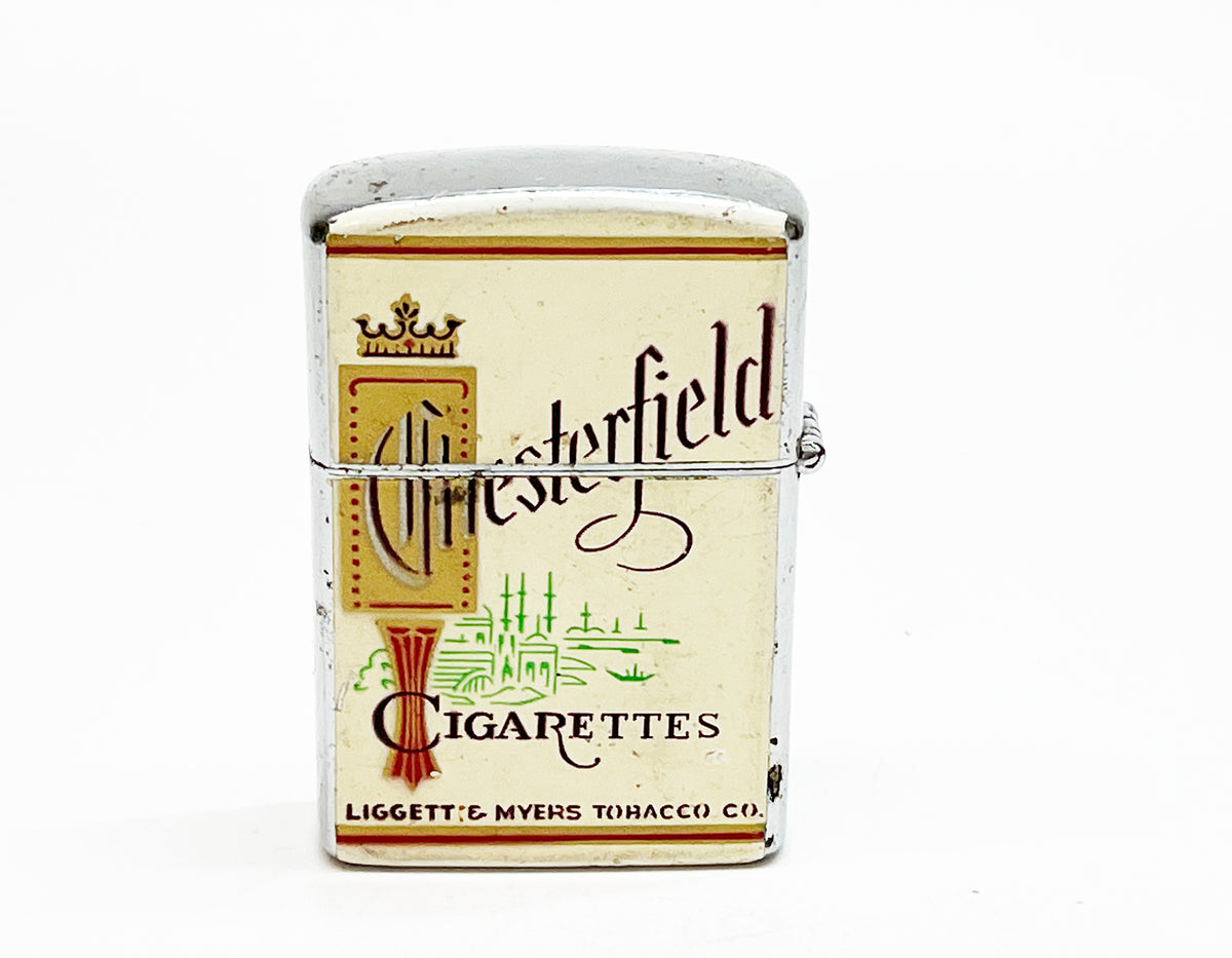 1950s Chesterfield Cigarettes Working Vintage Advertising Lighter