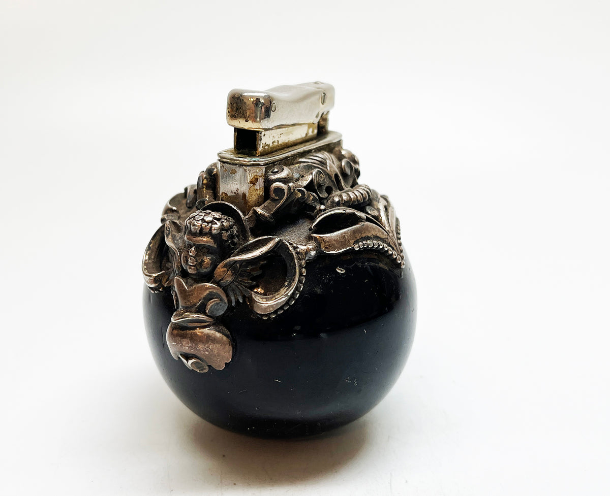 1960s Vintage Flower Old Kreisler / Colibri Silver-Toned Pewter Lighter (Copy)