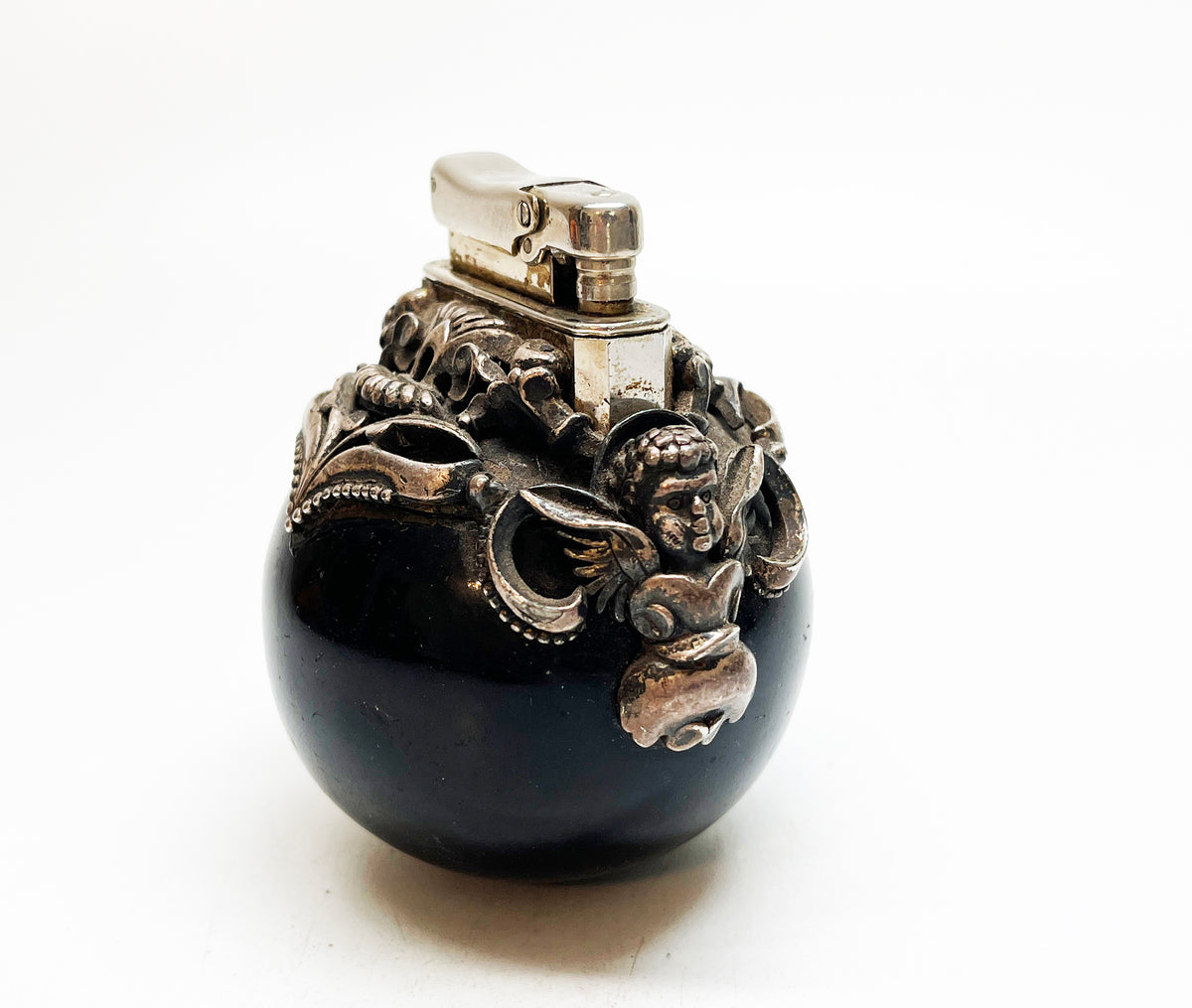 1960s Vintage Flower Old Kreisler / Colibri Silver-Toned Pewter Lighter (Copy)