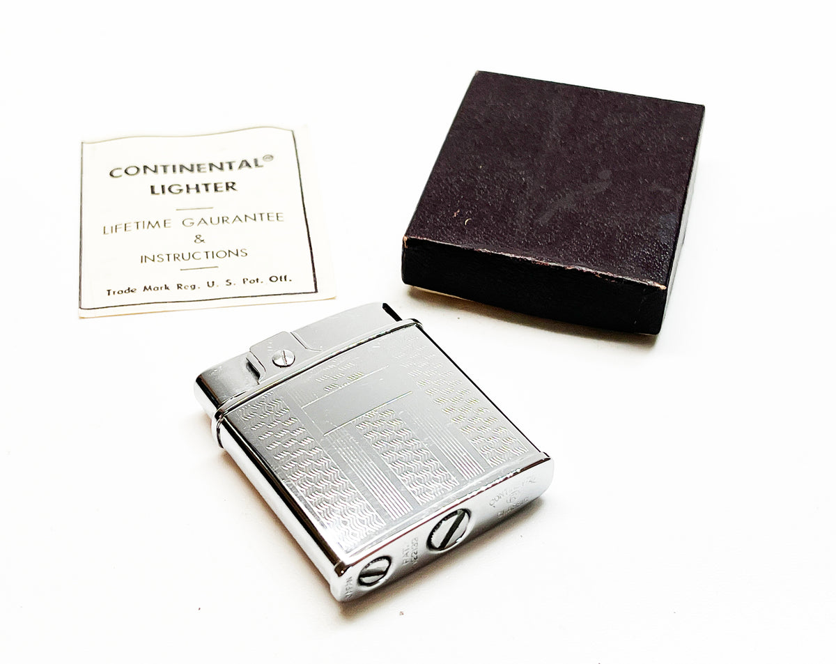 1950s Continental Classic Lighter with Original Box and Instructions