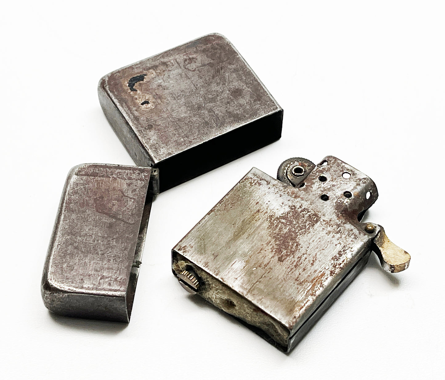 1942-1946 Black Crackle WWII Military Zippo with Original Insert