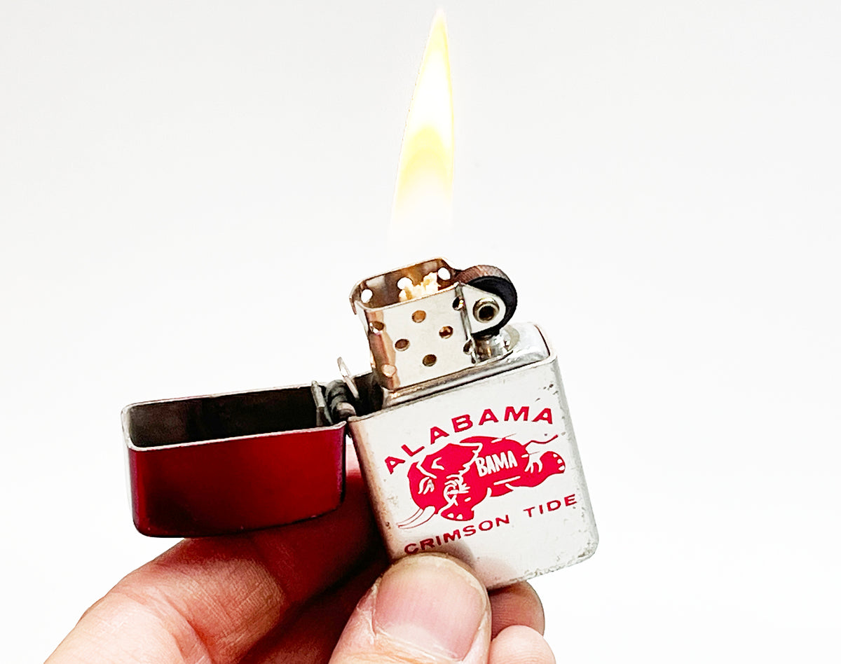 1960s University of Alabama Crimson Tide Vintage NCAA Football Lighter