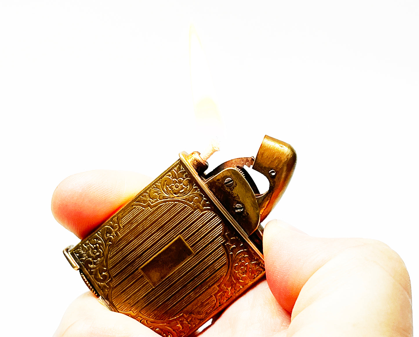 1940s Evans Gold-Toned Spitfire Lighter
