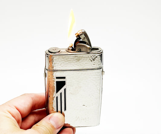 Evans Clipper Semi-Automatic Lighter 1930s Case Combination