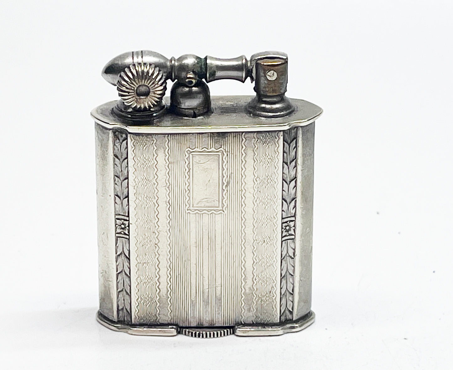 1920s Evans Lift Arm Lighter with Original Box and Felt Pouch