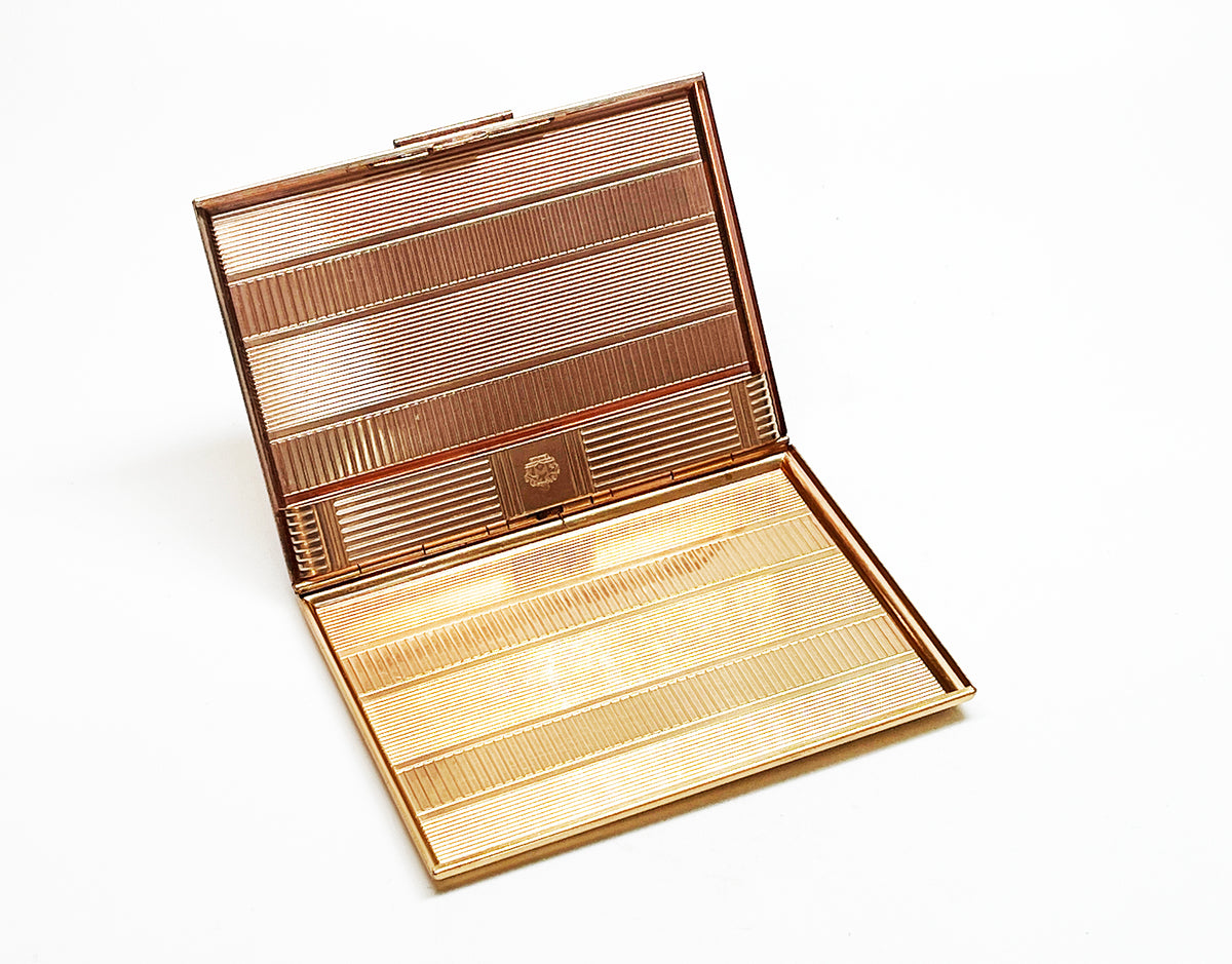 1950s "Styled By Evans" Lighter and Cigarette Case Gift Set