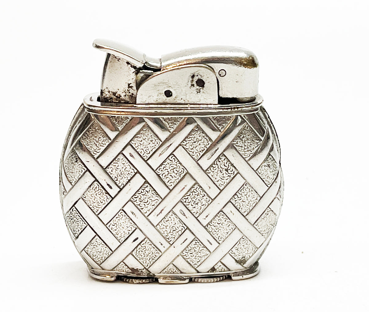 1940s Working Vintage Evans Weaved Pattern Spitfire Lighter