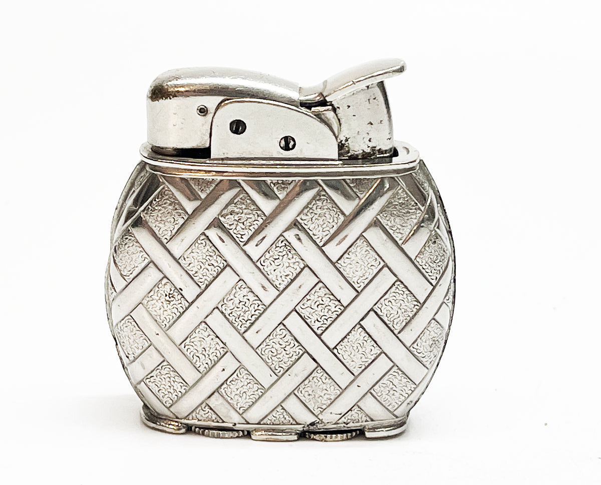 1940s Working Vintage Evans Weaved Pattern Spitfire Lighter