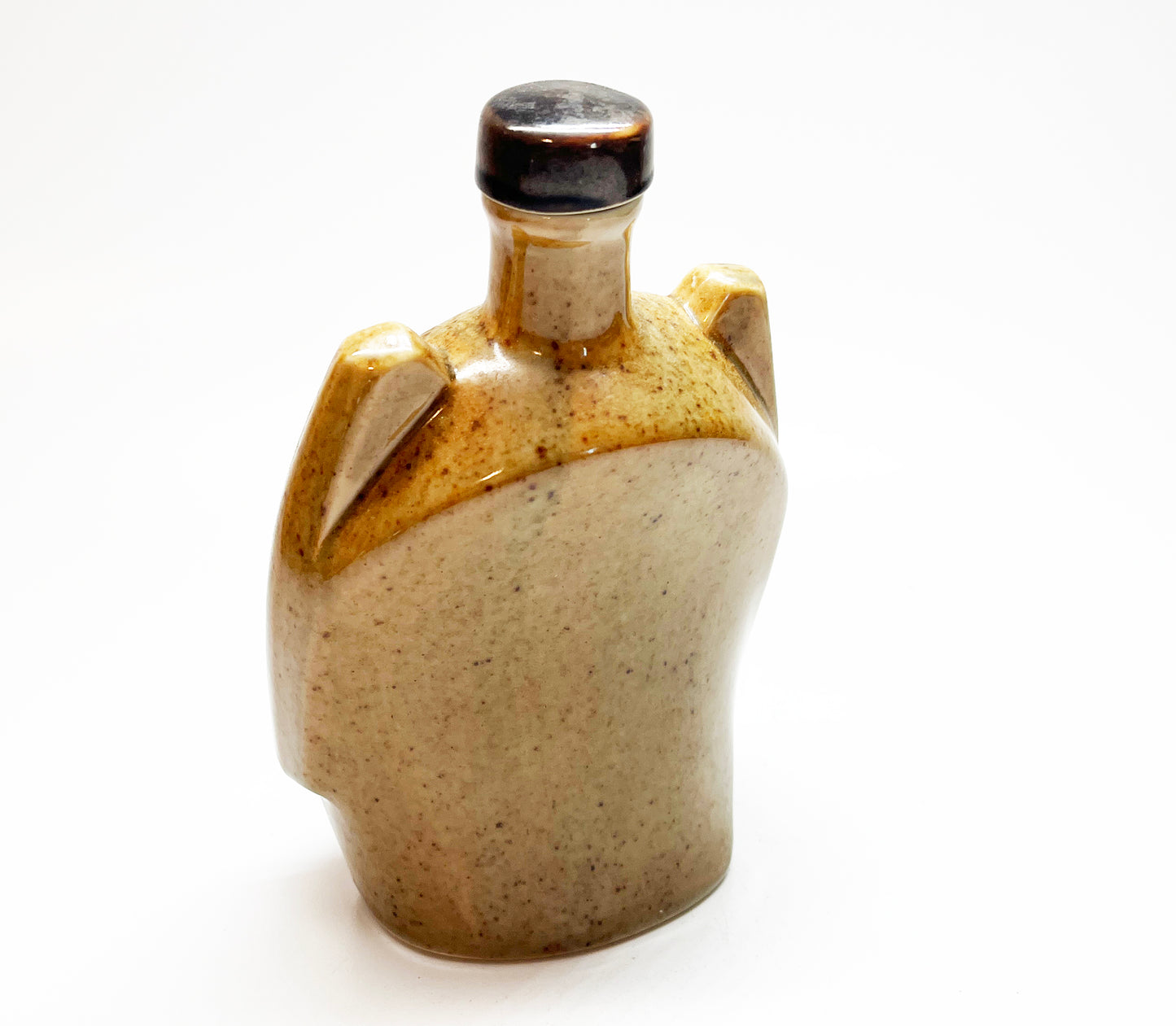 Vintage Ceramic 5 oz Face Flask