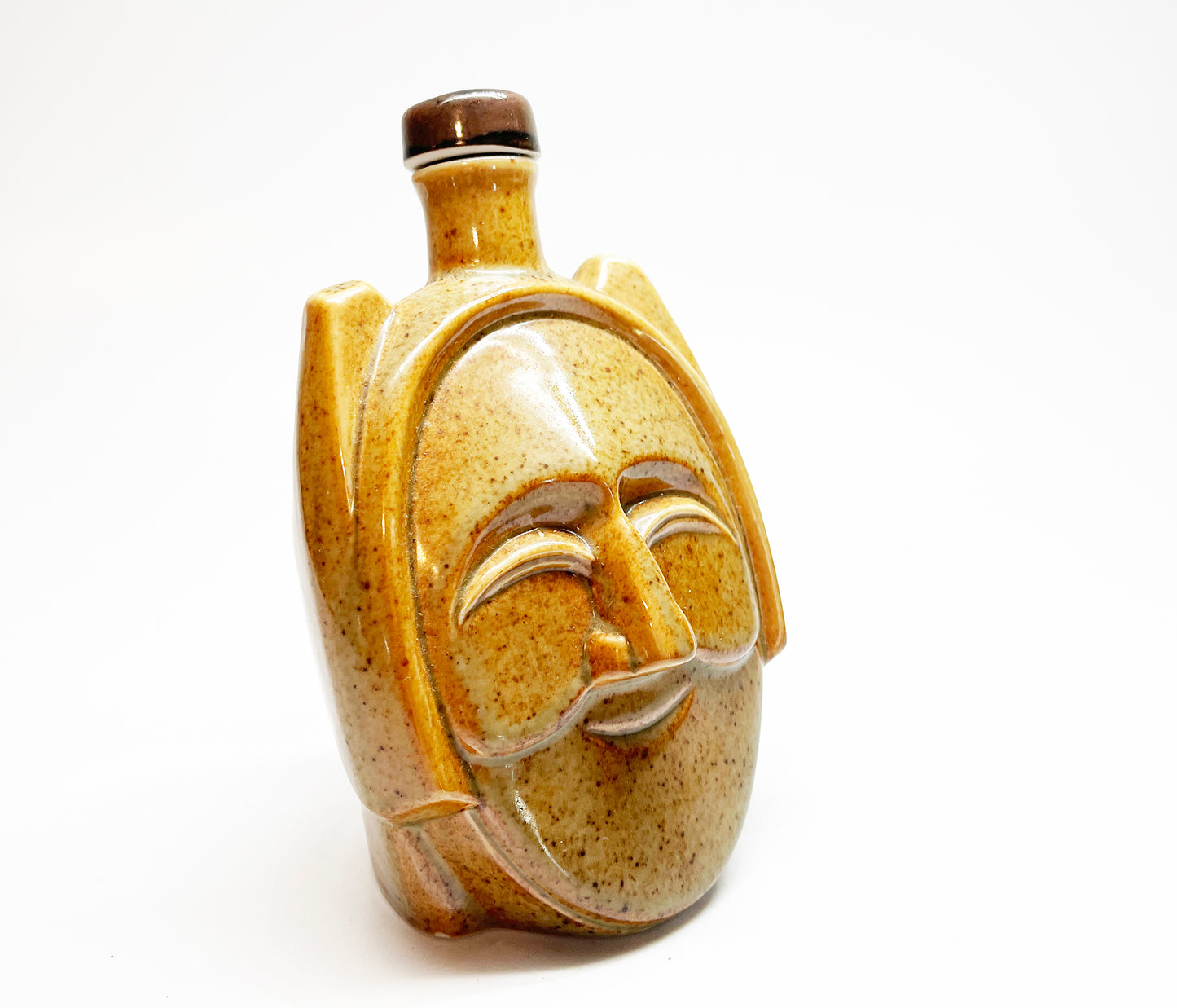 Vintage Ceramic 5 oz Face Flask