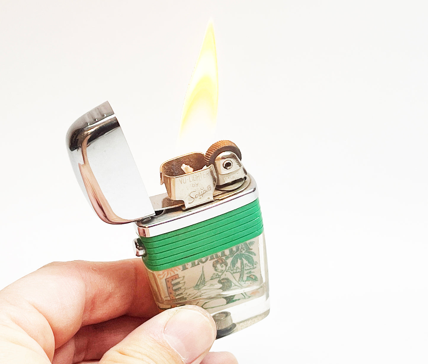 Florida Souvenir 1960s Advertising Souvenir Scripto Lighter