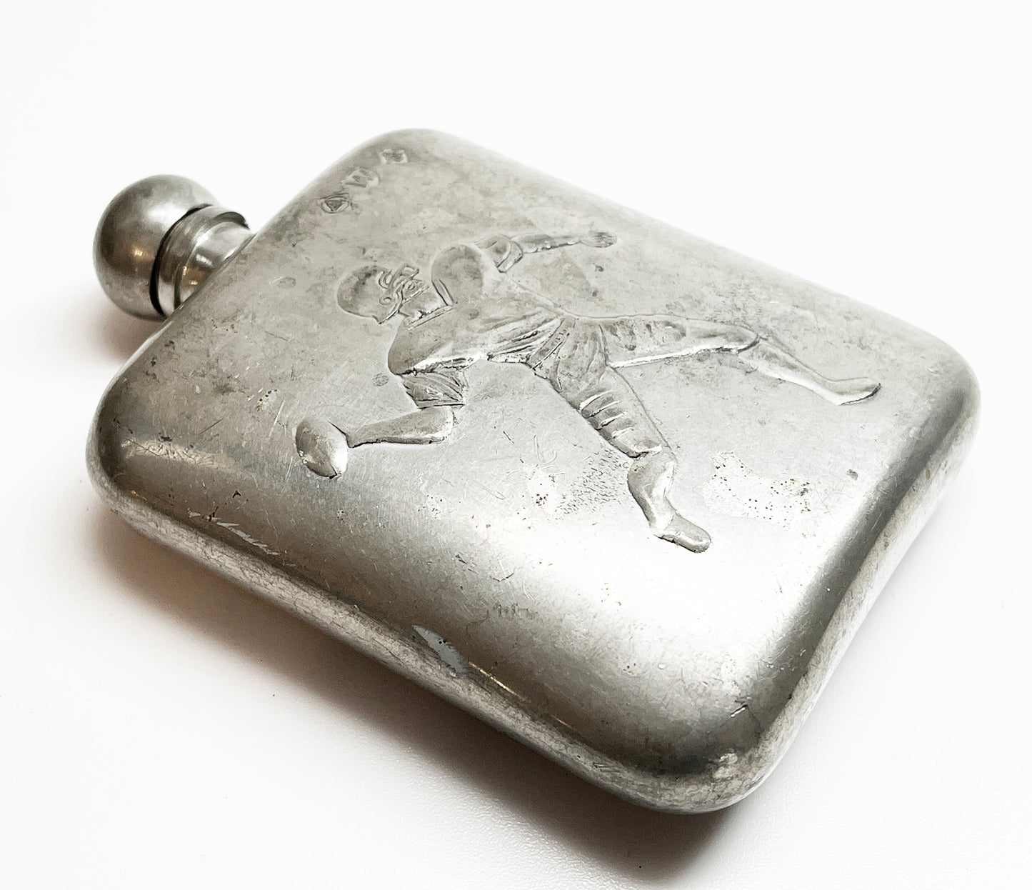 1950s 3 oz Football Flask Made in Sheffield England