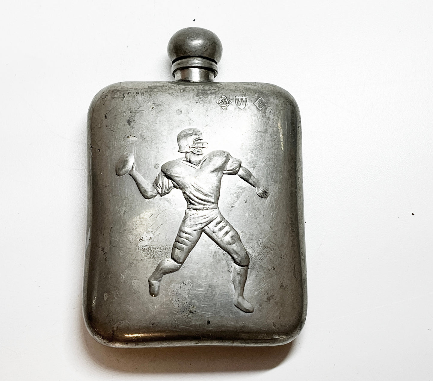 1950s 3 oz Football Flask Made in Sheffield England